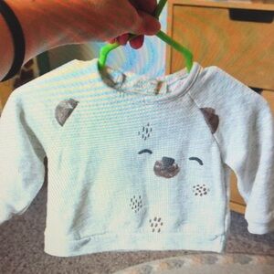 Cute Bear Face Sweatshirt for Kids